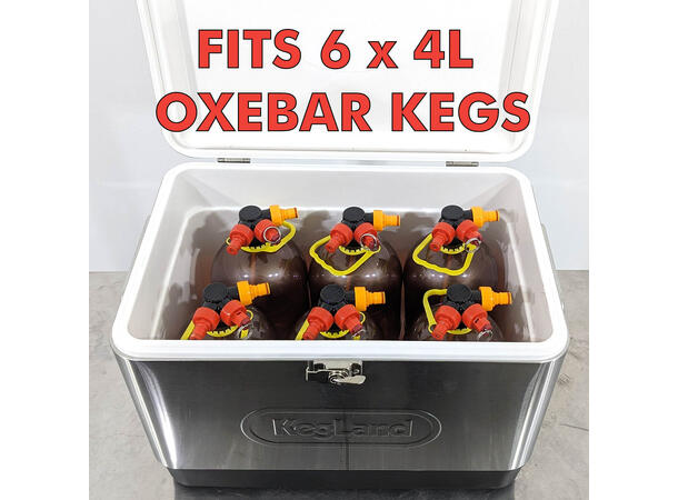 Esky Super lce Cooler Stainless Steel, kylbox 50 liter