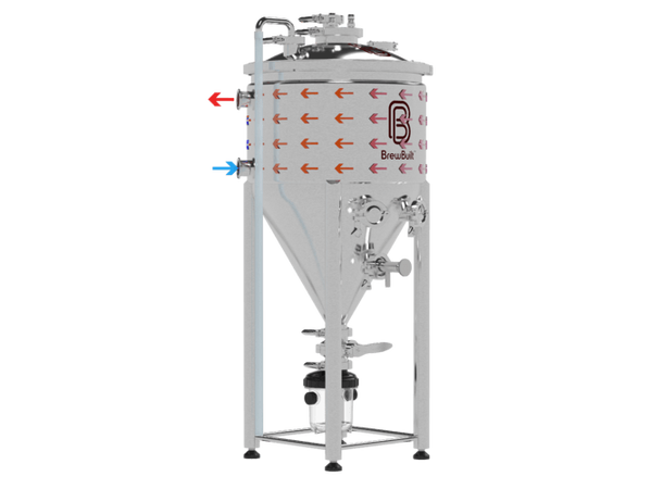 BrewBuilt X2 Jacketed Conical Fermenter 26 Liter