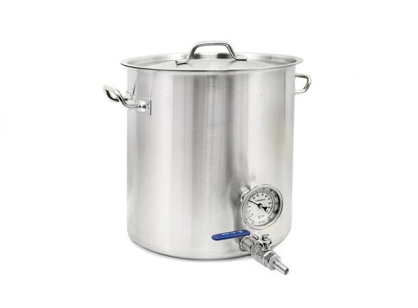 Gryta 56 liter med tappkran och termometer