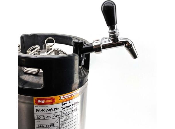 Tappkran med ball lock shank ink ball lock, shank og handtag 
