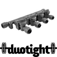 Manifold 4-uttag CO2 8mm Duotight med ventiler