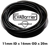 20m EVABarrier 11mm x 16mm Svart slang med UV skydd