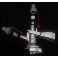 A-Type Keg Coupler S.S Med duotight hurtigkoblinger