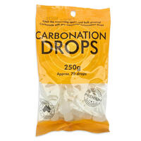 Carbonation Drops 250 g Innehåller cirka 70 stycken, 1 per 375ml