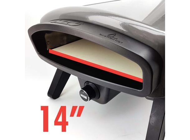 HIZO G14 Pizzaovn for gass - Sort