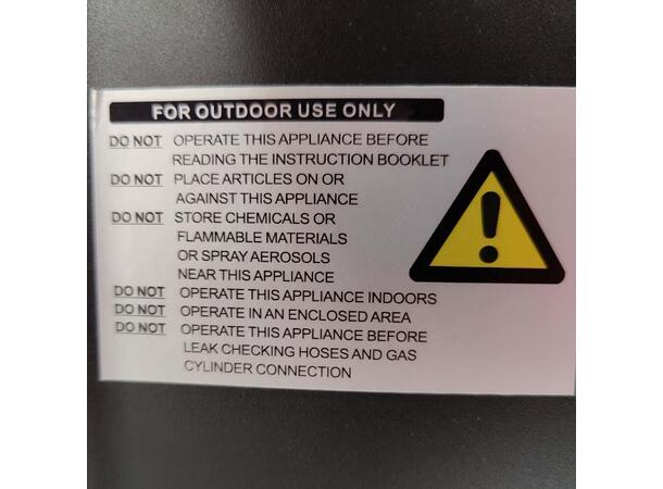 HIZO G14 Pizzaovn for gass - Sort