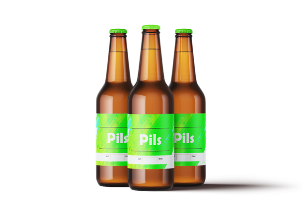 Pils Etikett 60 stk Storlek 110 x 80 mm 