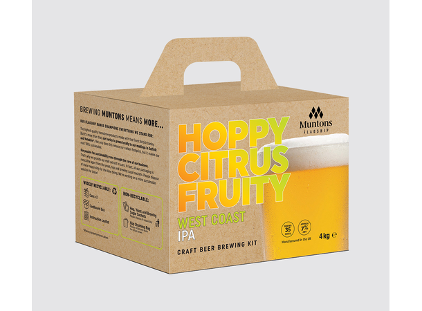 Hoppy citrus gruity west coast IPA