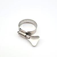 21-38mm Stainless butterfly hose clamp Slangklämma m. vinge i rostfritt stål