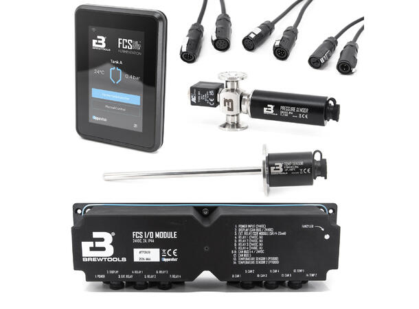 FCS Startpaket Unitank utan kylning Display, I/O, Temp, Spunding, Kabelsats 
