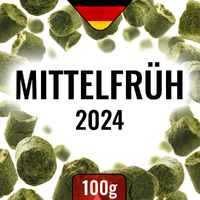 Hallertau Mittelfruh 2024 100 g 3,3% alfasyra, kväveförpackad