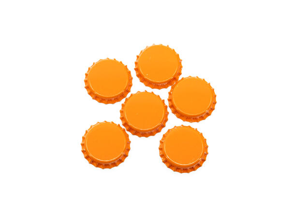 Kapsyler 26 mm orange - ölbryggning.se