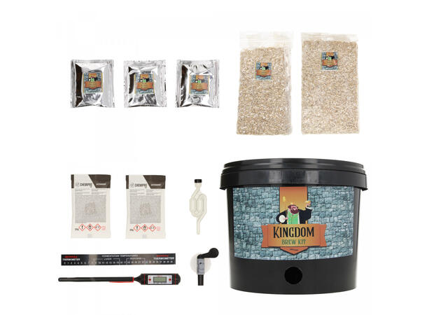 Kingdom Brew Kit - IPA, Allgrain ölkit med utrustning - 5 liter