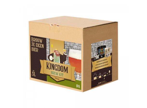 Kingdom Brew Kit - IPA, Allgrain ölkit med utrustning - 5 liter