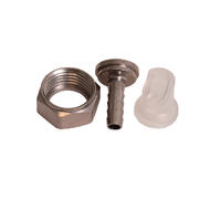 Slangnippel rak 7mm - 1/2'' gänga