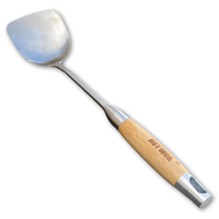 Stekspade Hot Wok Avrundad med trähandtag