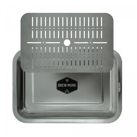 Brew Monk rostfri bricka med avrinning Rostfritt stål