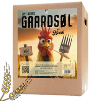 Ljust Norskt Gårdsöl allgrain Norsk malt norsk jäst, mycket smak