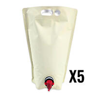 Ståpåse 5 liter, Äggskalsvit, 5 Pack Ståpåse