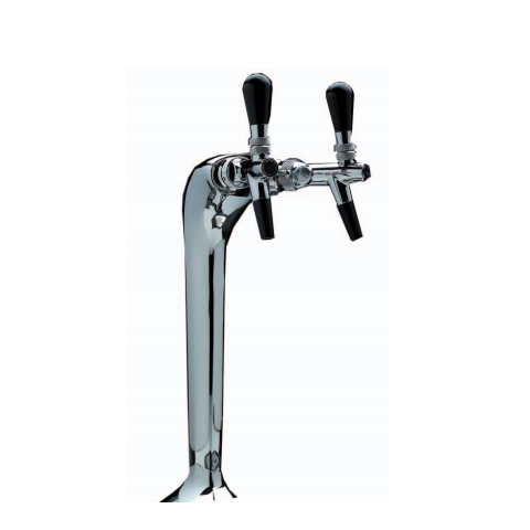 Coobra tapptorn, chrome 2 tappkranar