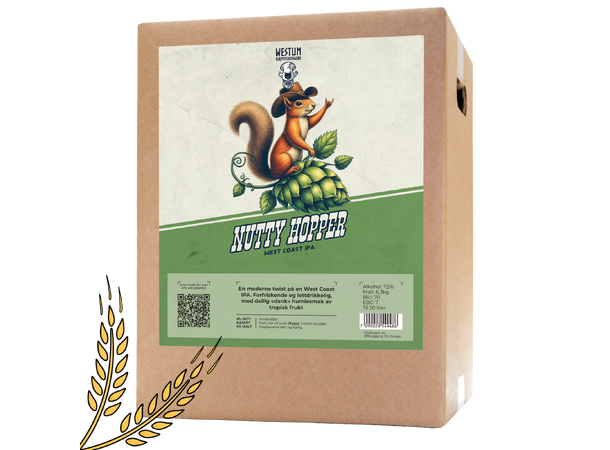 Nutty Hopper allgrain ölset Modern twist på West Coast IPA 