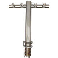 T-Bar Flooded tapptorn 4 tappkranar frostat utseende