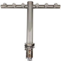 T-Bar Flooded tapptorn 6 kranar frostat utseende