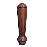 Tapphandtag i betsad ek 12.5 cm hög svarvad design