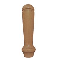 Tapphandtag i grå ek 12.5 cm hög svarvad design