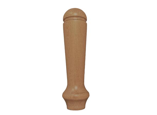 Tapphandtag i grå ek svarvad design