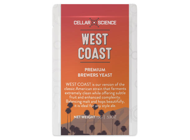CellarScience WEST COAST Ale-jäst 15 g